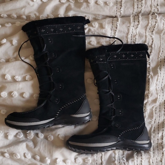 Caterpillar Shoes - CAT Caterpillar women's winter leather boots black size 6